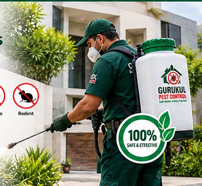 Pest control technician at work